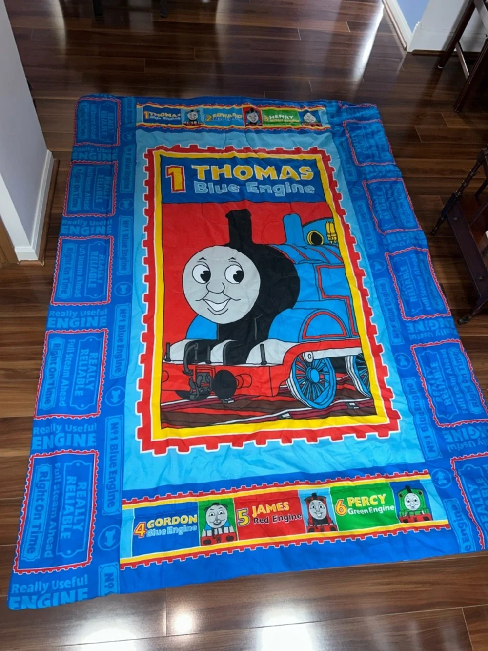 Twin size Thomas the train tank engine vintage comforter